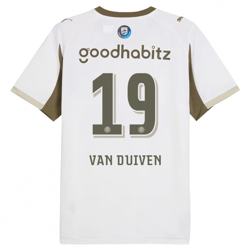 Danxen Dames Jason Van Duiven #19 Wit Grijs Thuisshirt Derde Tenue 2025/26 T-Shirt