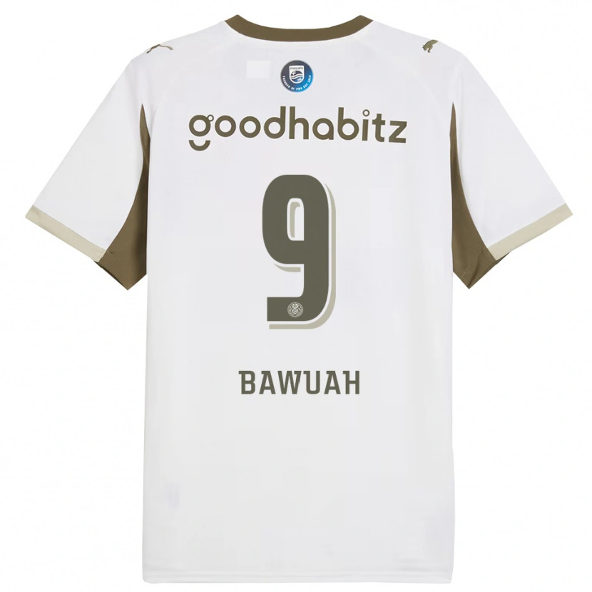 Danxen Dames Jordy Bawuah #9 Wit Grijs Thuisshirt Derde Tenue 2025/26 T-Shirt