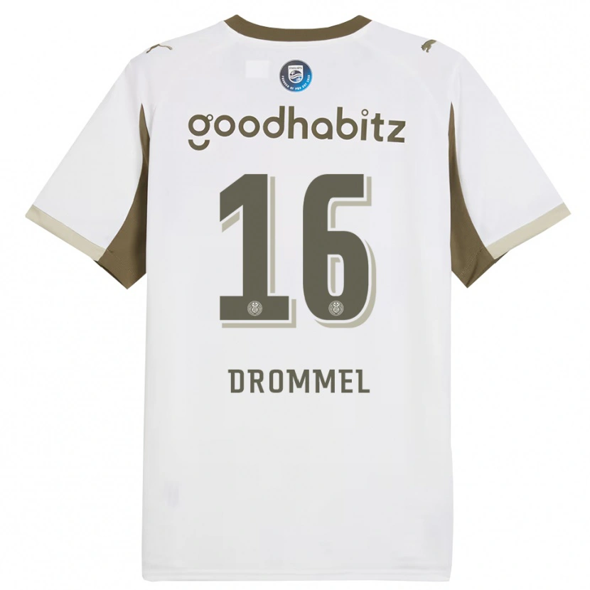 Danxen Dames Joel Drommel #16 Wit Grijs Thuisshirt Derde Tenue 2025/26 T-Shirt