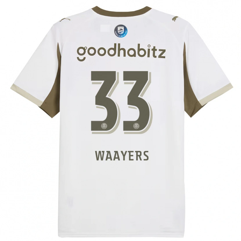 Danxen Dames Eus Waayers #33 Wit Grijs Thuisshirt Derde Tenue 2025/26 T-Shirt