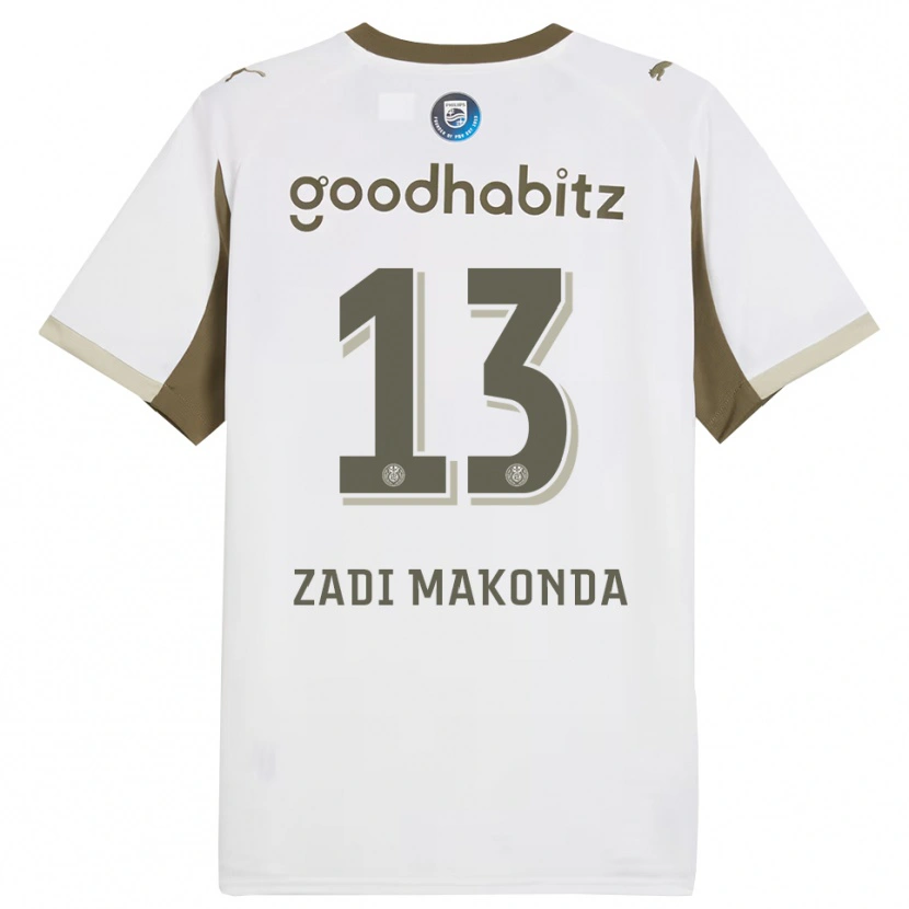 Danxen Dames David Zadi Makonda #13 Wit Grijs Thuisshirt Derde Tenue 2025/26 T-Shirt