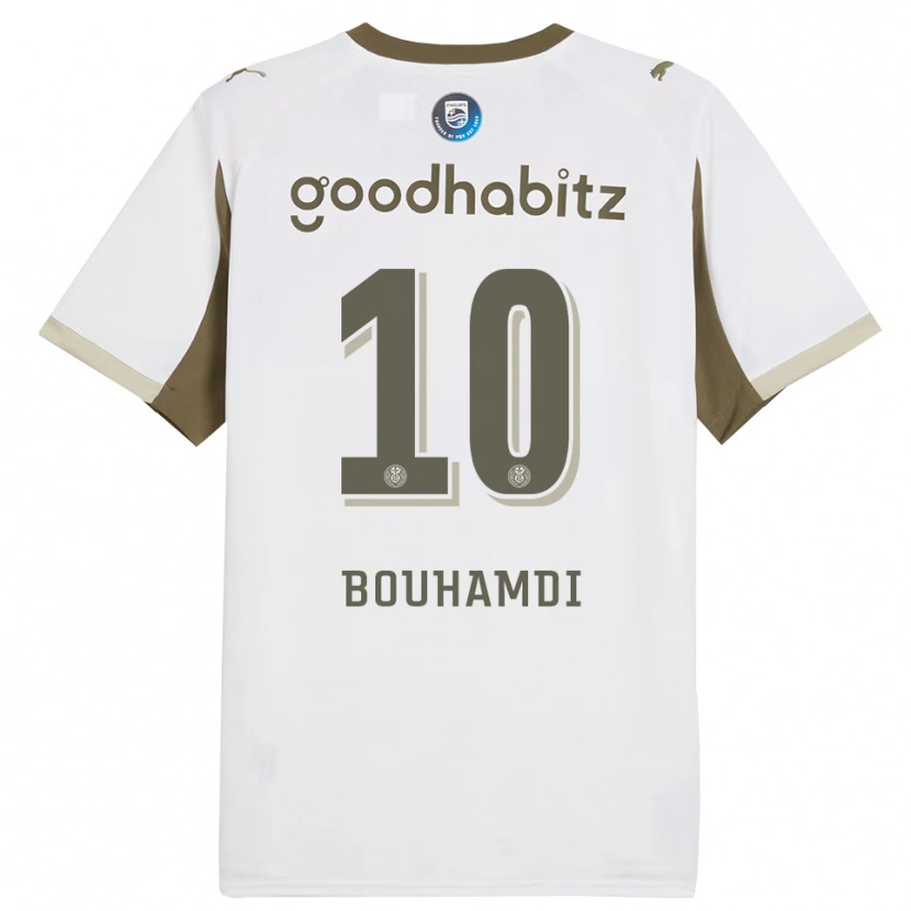Danxen Dames Amir Bouhamdi #10 Wit Grijs Thuisshirt Derde Tenue 2025/26 T-Shirt