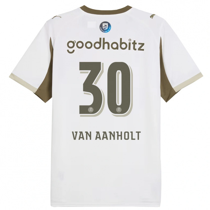 Danxen Dames Patrick Van Aanholt #30 Wit Grijs Thuisshirt Derde Tenue 2025/26 T-Shirt