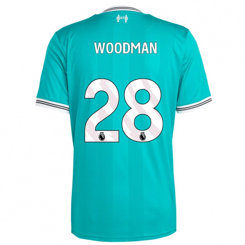 Danxen Dames Freddie Woodman #28 Groen Wit Thuisshirt Derde Tenue 2025/26 T-Shirt