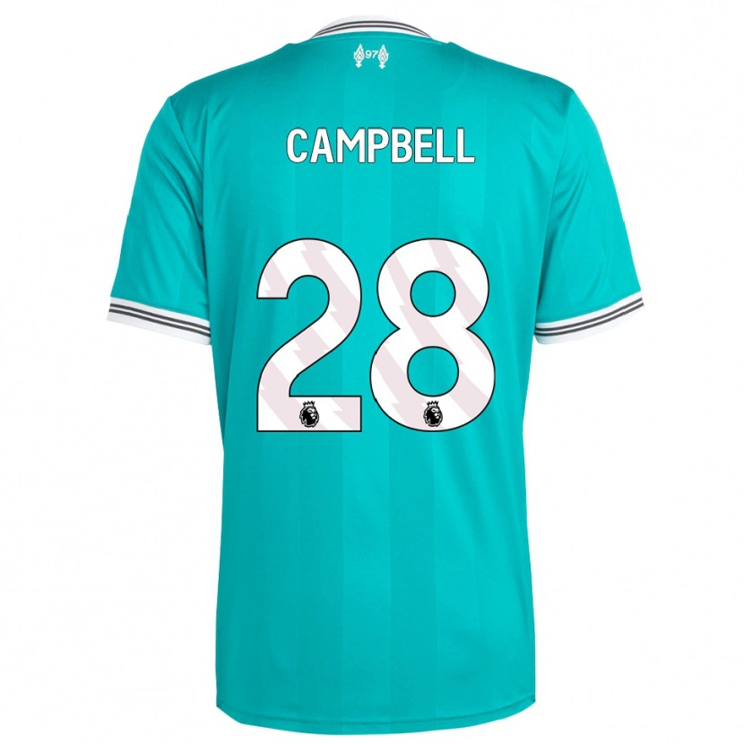 Danxen Dames Megan Campbell #28 Groen Wit Thuisshirt Derde Tenue 2025/26 T-Shirt