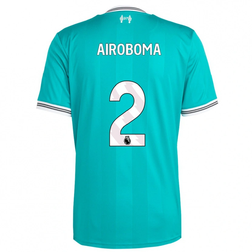 Danxen Dames Emmanuel Airoboma #2 Groen Wit Thuisshirt Derde Tenue 2025/26 T-Shirt