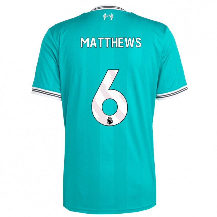Danxen Dames Jasmine Matthews #6 Groen Wit Thuisshirt Derde Tenue 2025/26 T-Shirt