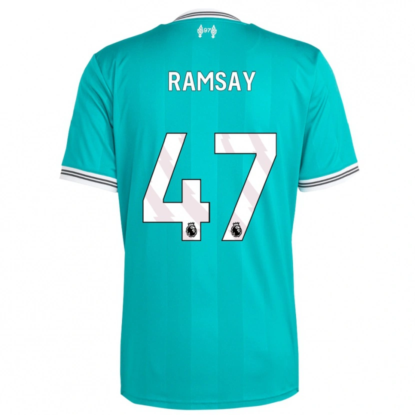 Danxen Dames Calvin Ramsay #47 Groen Wit Thuisshirt Derde Tenue 2025/26 T-Shirt