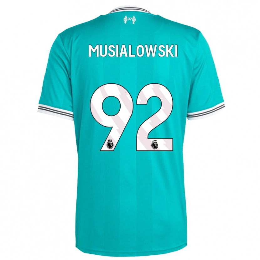 Danxen Dames Mateusz Musialowski #92 Groen Wit Thuisshirt Derde Tenue 2025/26 T-Shirt