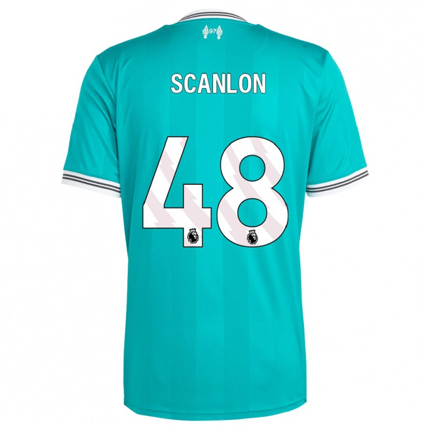 Danxen Dames Calum Scanlon #48 Groen Wit Thuisshirt Derde Tenue 2025/26 T-Shirt