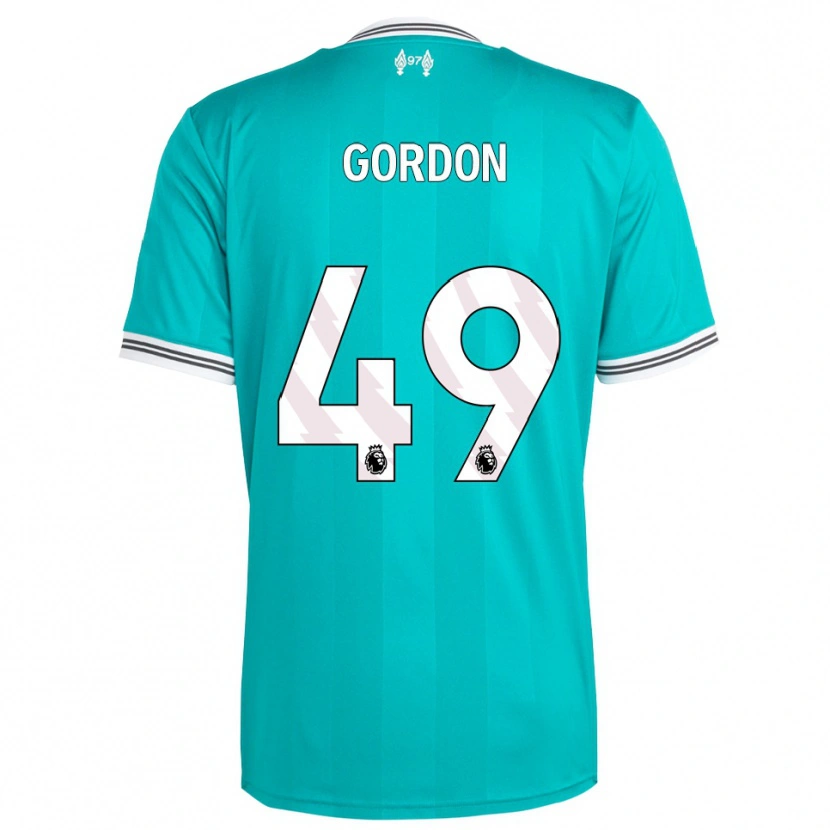 Danxen Dames Kaide Gordon #49 Groen Wit Thuisshirt Derde Tenue 2025/26 T-Shirt