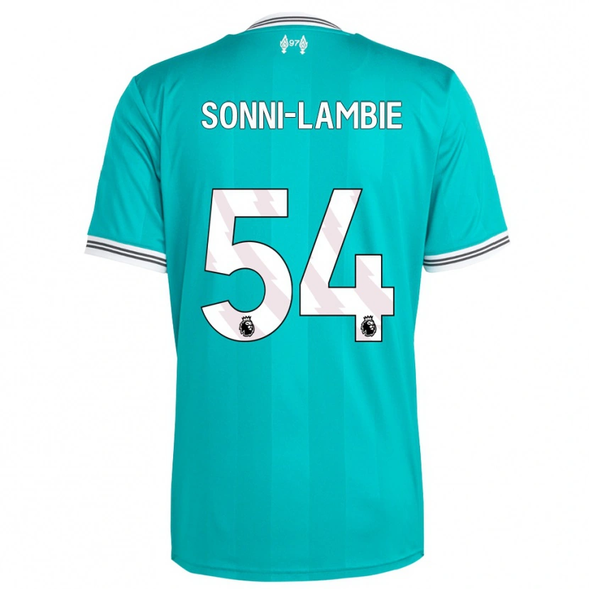 Danxen Dames Joshua Sonni-Lambie #54 Groen Wit Thuisshirt Derde Tenue 2025/26 T-Shirt
