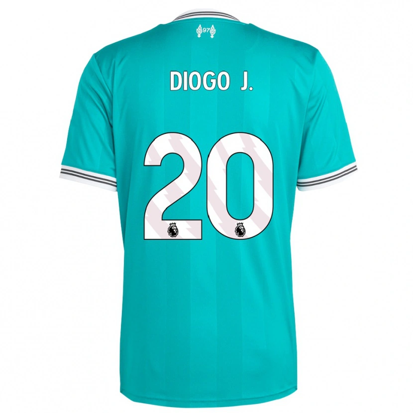 Danxen Dames Diogo Jota #20 Groen Wit Thuisshirt Derde Tenue 2025/26 T-Shirt