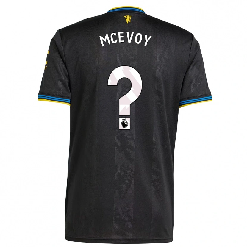Danxen Dames Jay Mcevoy #0 Zwart Geel Blauw Thuisshirt Derde Tenue 2025/26 T-Shirt