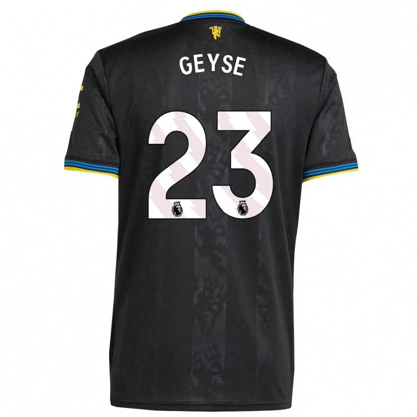 Danxen Dames Geyse Da Silva Ferreira #23 Zwart Geel Blauw Thuisshirt Derde Tenue 2025/26 T-Shirt