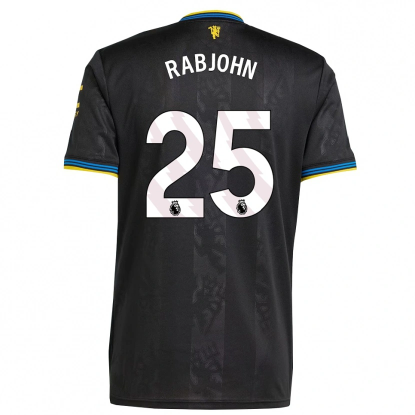 Danxen Dames Evie Rabjohn #25 Zwart Geel Blauw Thuisshirt Derde Tenue 2025/26 T-Shirt