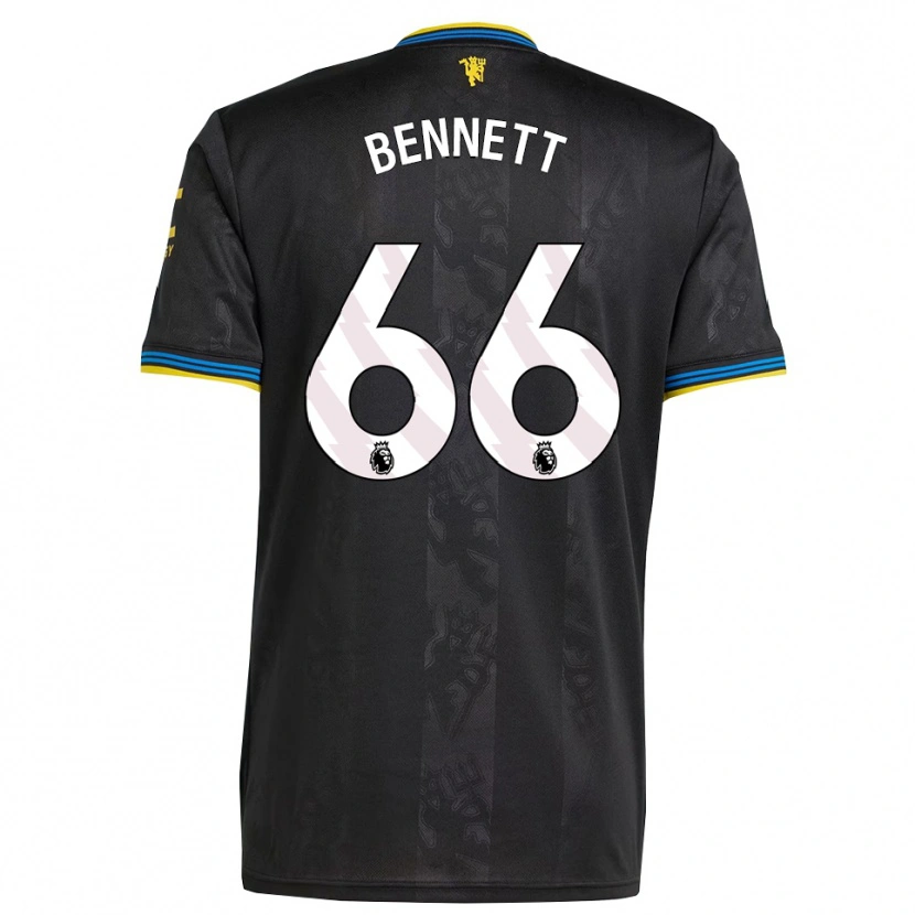 Danxen Dames Rhys Bennett #66 Zwart Geel Blauw Thuisshirt Derde Tenue 2025/26 T-Shirt