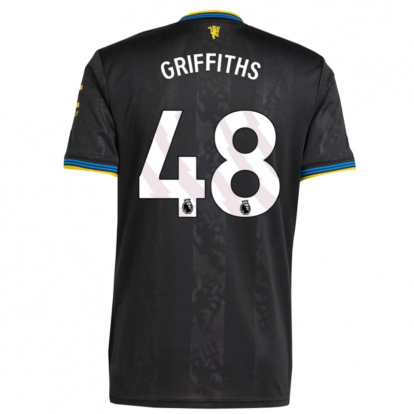 Danxen Dames Mared Griffiths #48 Zwart Geel Blauw Thuisshirt Derde Tenue 2025/26 T-Shirt