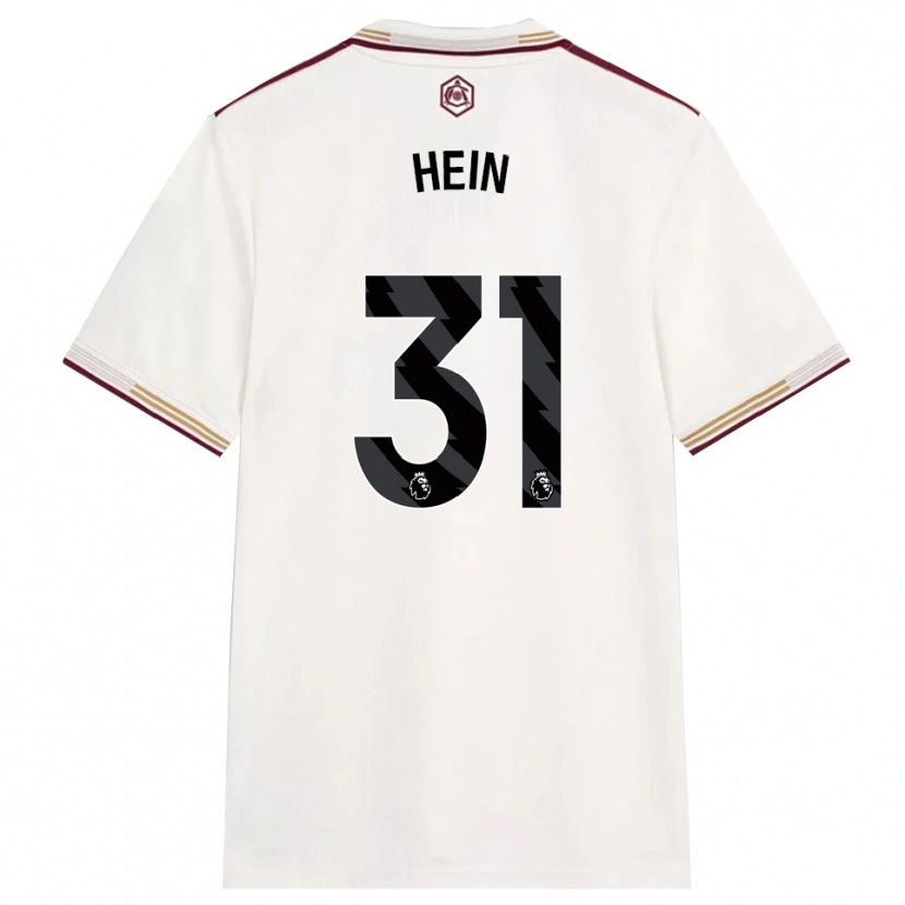 Danxen Dames Karl Hein #31 Gebroken Wit Bourgondisch Thuisshirt Derde Tenue 2025/26 T-Shirt