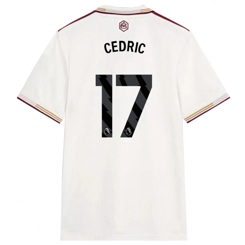 Danxen Dames Cedric Soares #17 Gebroken Wit Bourgondisch Thuisshirt Derde Tenue 2025/26 T-Shirt