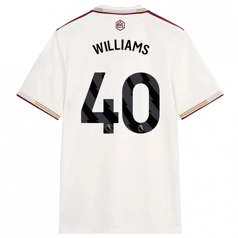 Danxen Dames Naomi Williams #40 Gebroken Wit Bourgondisch Thuisshirt Derde Tenue 2025/26 T-Shirt