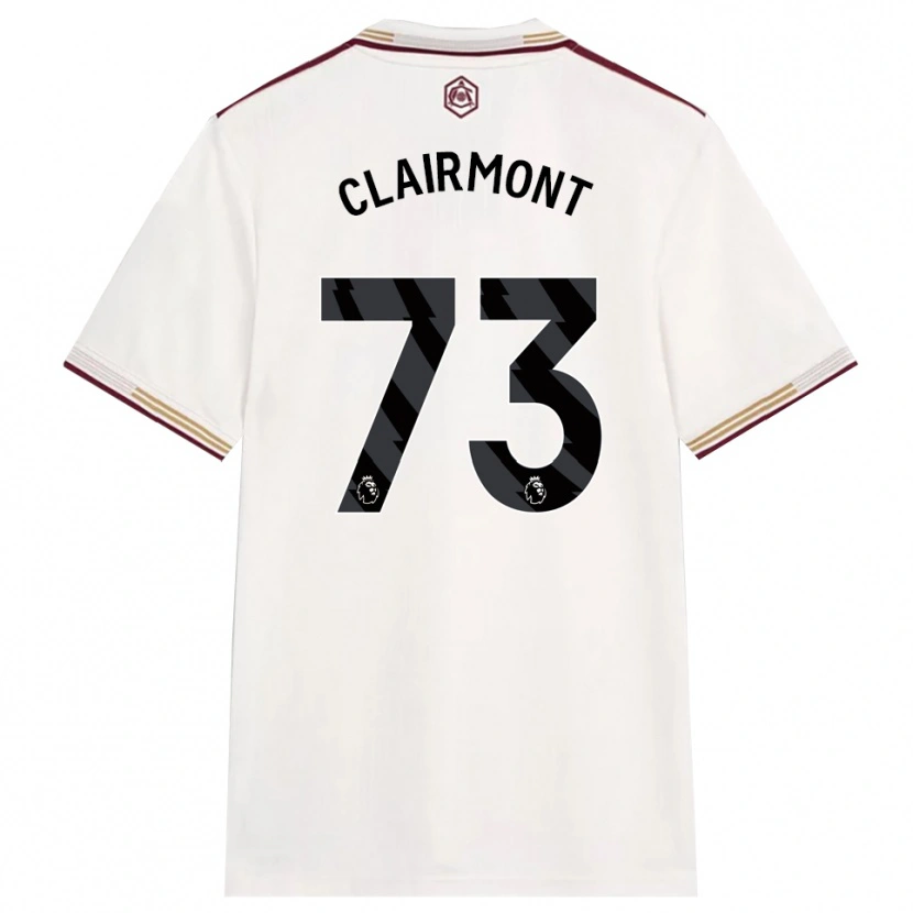 Danxen Dames Reece Clairmont #73 Gebroken Wit Bourgondisch Thuisshirt Derde Tenue 2025/26 T-Shirt
