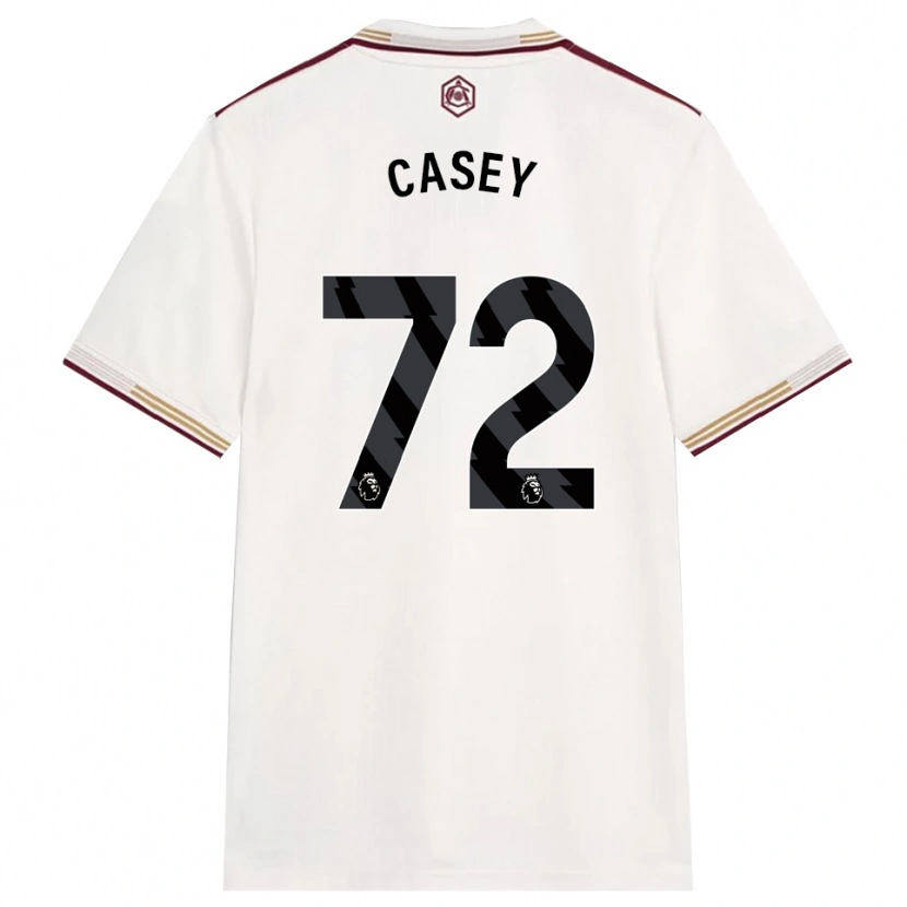 Danxen Dames Dan Casey #72 Gebroken Wit Bourgondisch Thuisshirt Derde Tenue 2025/26 T-Shirt