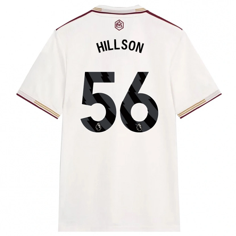 Danxen Dames James Hillson #56 Gebroken Wit Bourgondisch Thuisshirt Derde Tenue 2025/26 T-Shirt