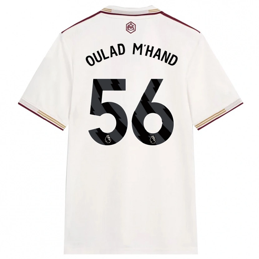 Danxen Dames Salah-Eddine Oulad M'hand #56 Gebroken Wit Bourgondisch Thuisshirt Derde Tenue 2025/26 T-Shirt