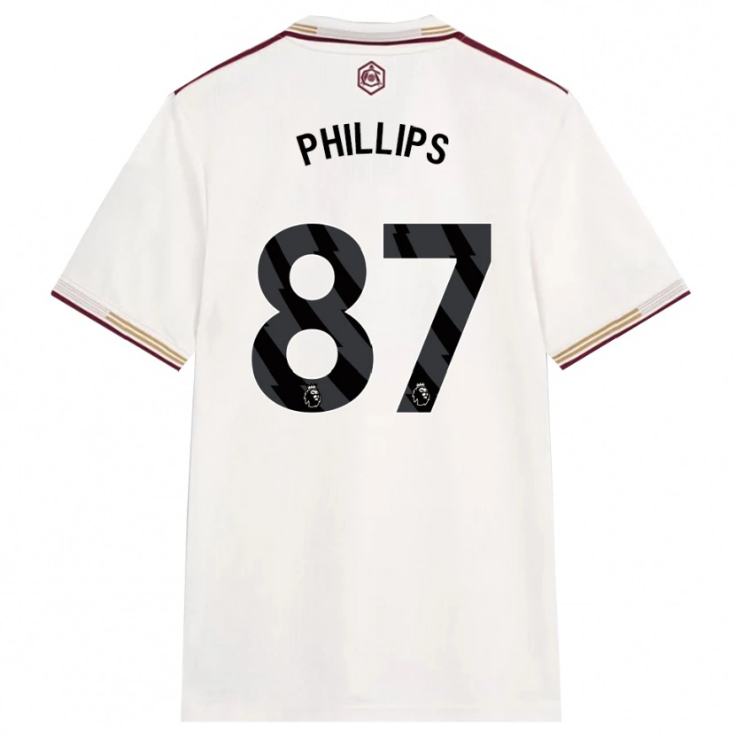 Danxen Dames Bowen Phillips #87 Gebroken Wit Bourgondisch Thuisshirt Derde Tenue 2025/26 T-Shirt