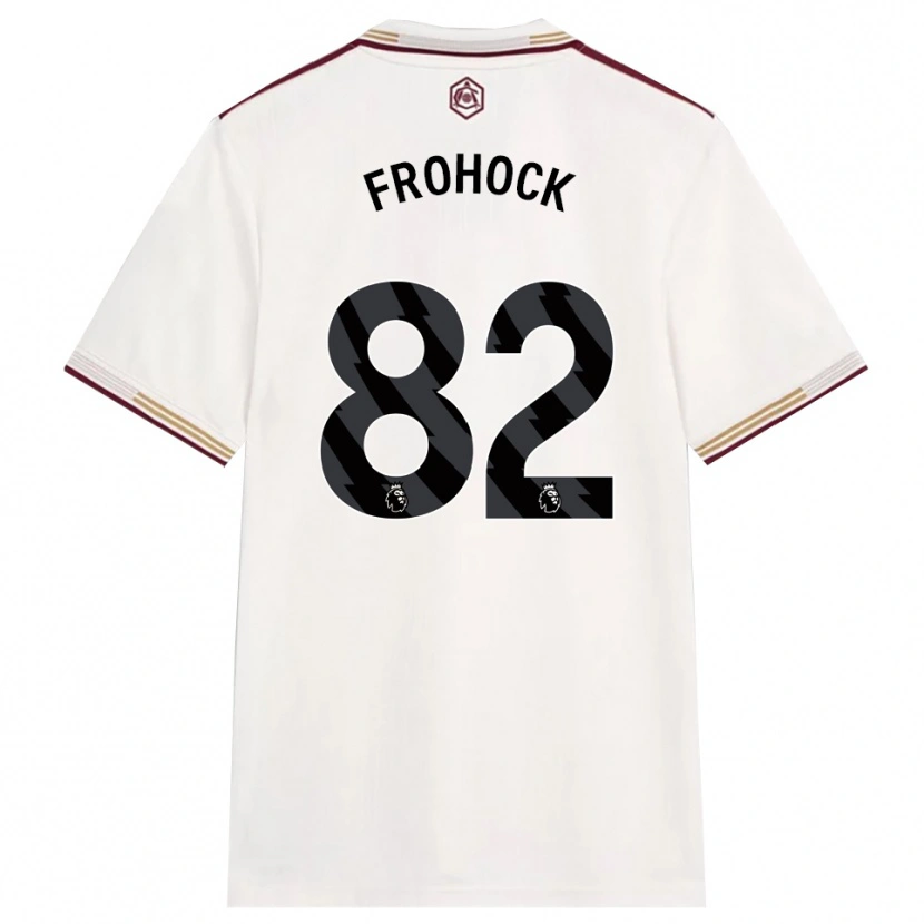 Danxen Dames Marley Frohock #82 Gebroken Wit Bourgondisch Thuisshirt Derde Tenue 2025/26 T-Shirt