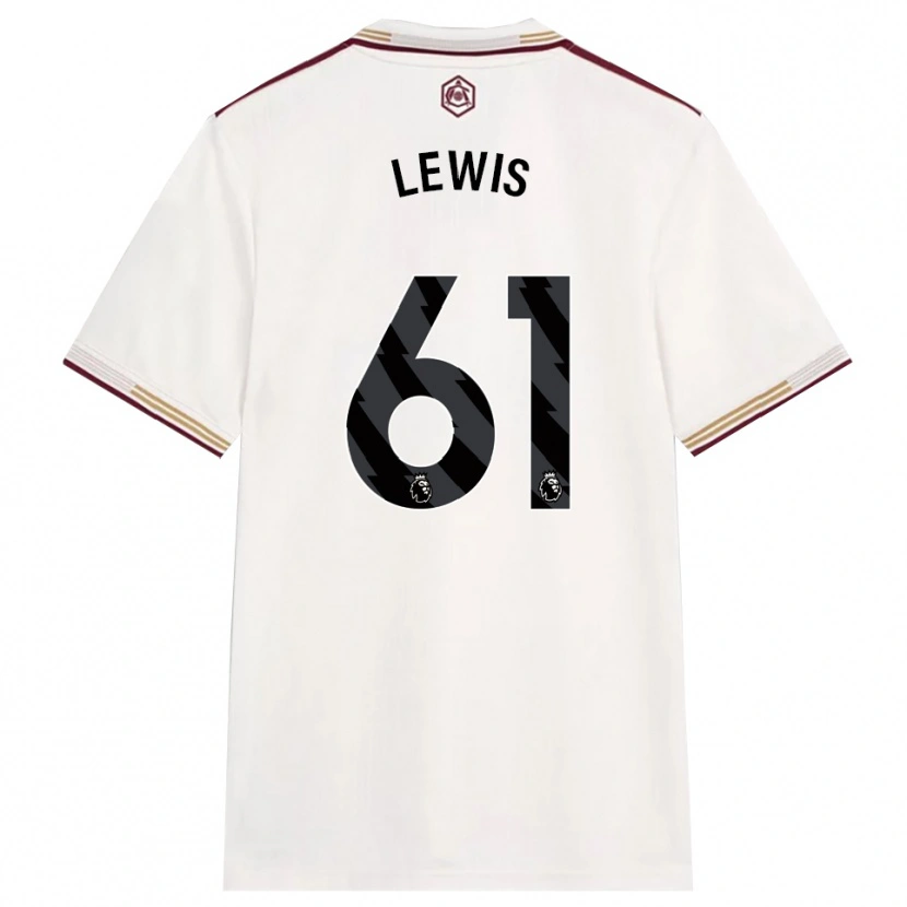 Danxen Dames George Lewis #61 Gebroken Wit Bourgondisch Thuisshirt Derde Tenue 2025/26 T-Shirt
