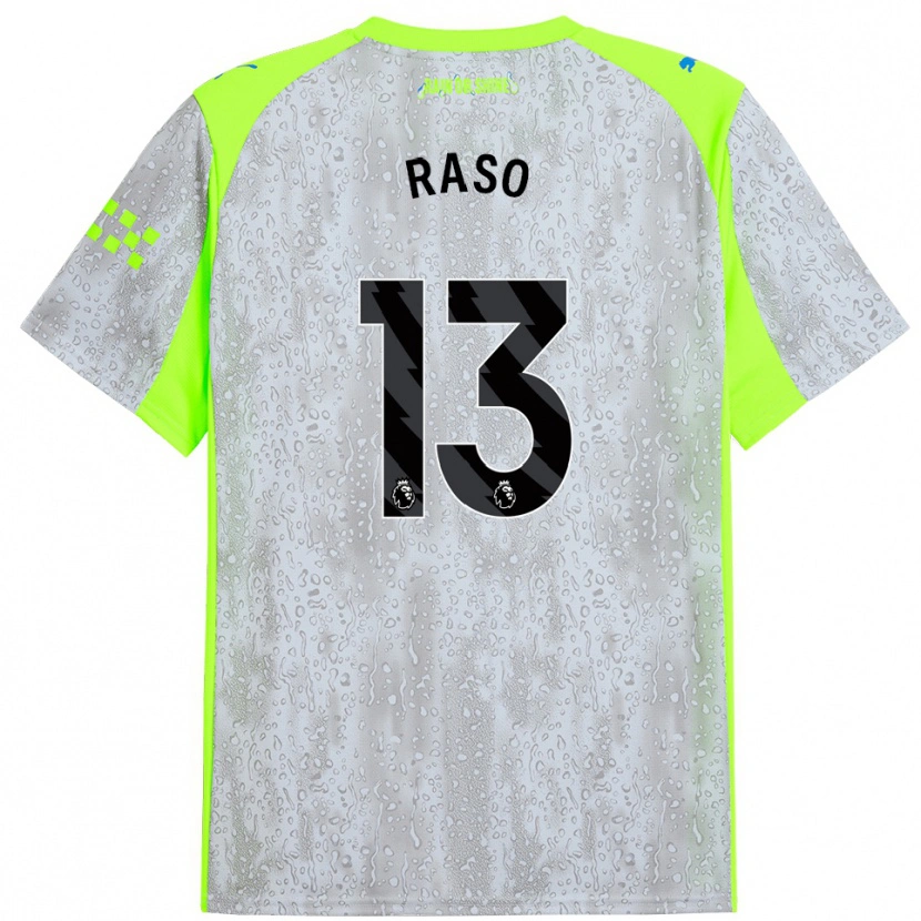 Danxen Dames Hayley Raso #13 Grijs Geel Thuisshirt Derde Tenue 2025/26 T-Shirt