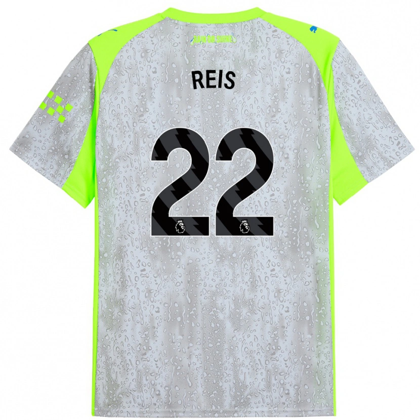 Danxen Dames Vitor Reis #22 Grijs Geel Thuisshirt Derde Tenue 2025/26 T-Shirt
