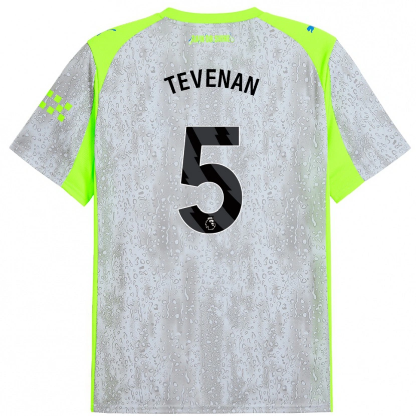 Danxen Dames Oliver Tevenan #5 Grijs Geel Thuisshirt Derde Tenue 2025/26 T-Shirt