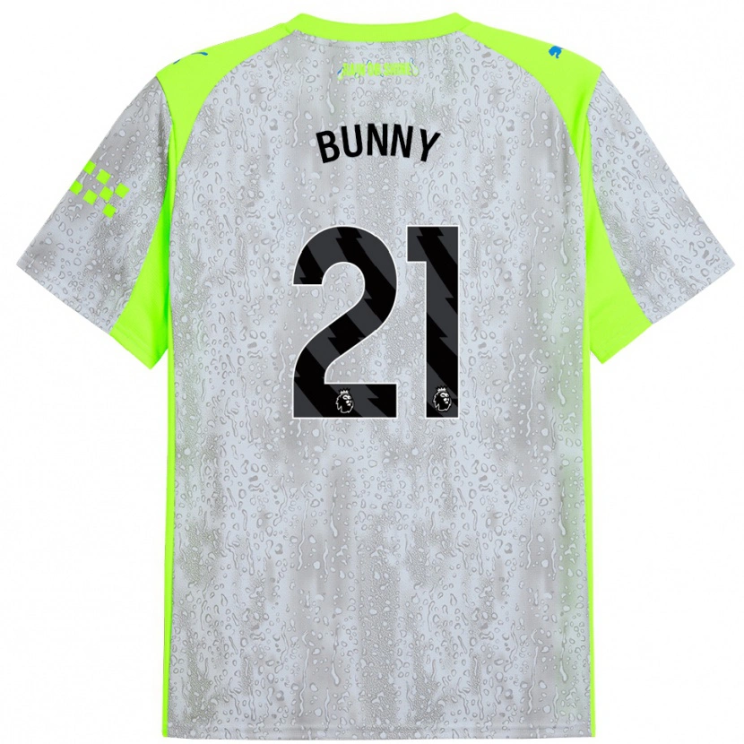 Danxen Dames Khadija Shaw #21 Grijs Geel Thuisshirt Derde Tenue 2025/26 T-Shirt