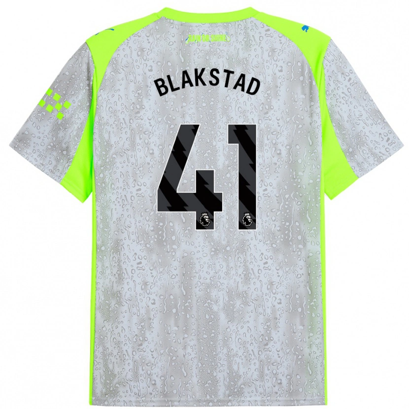 Danxen Dames Julie Blakstad #41 Grijs Geel Thuisshirt Derde Tenue 2025/26 T-Shirt