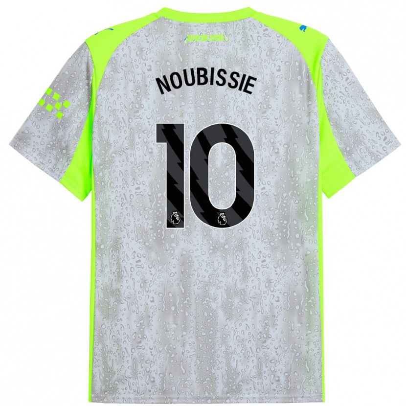 Danxen Dames Tyrese Noubissie #10 Grijs Geel Thuisshirt Derde Tenue 2025/26 T-Shirt