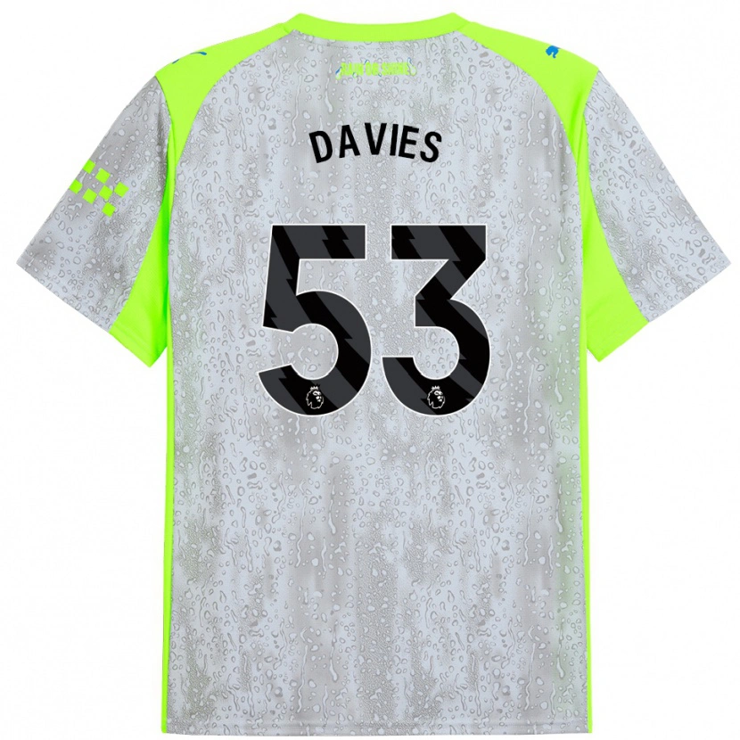 Danxen Dames Mayzee Davies #53 Grijs Geel Thuisshirt Derde Tenue 2025/26 T-Shirt