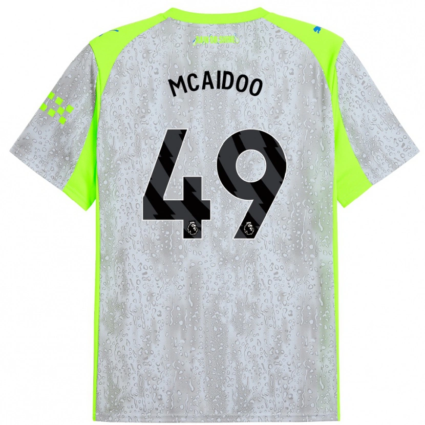 Danxen Dames Ryan Mcaidoo #49 Grijs Geel Thuisshirt Derde Tenue 2025/26 T-Shirt