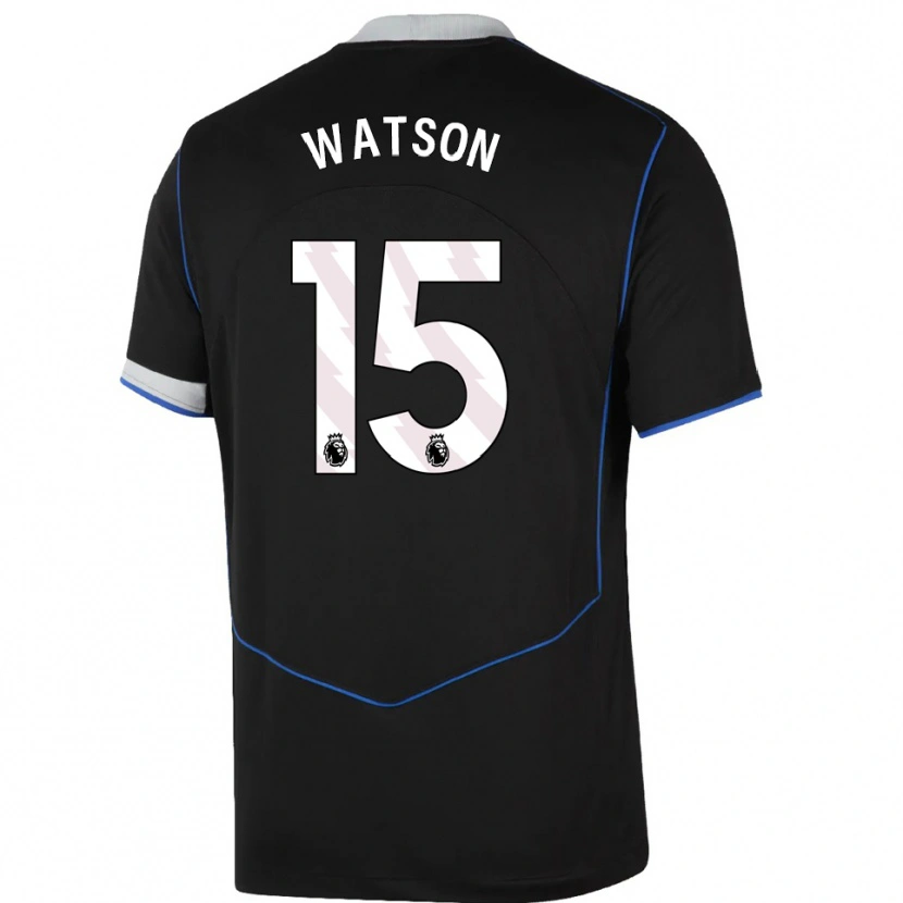Danxen Dames Reggie Watson #15 Zwart Blauw Zilver Thuisshirt Derde Tenue 2025/26 T-Shirt