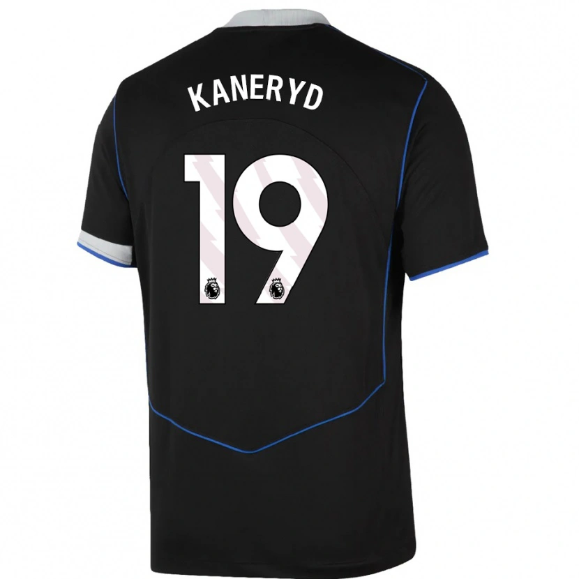 Danxen Dames Johanna Rytting Kaneryd #19 Zwart Blauw Zilver Thuisshirt Derde Tenue 2025/26 T-Shirt