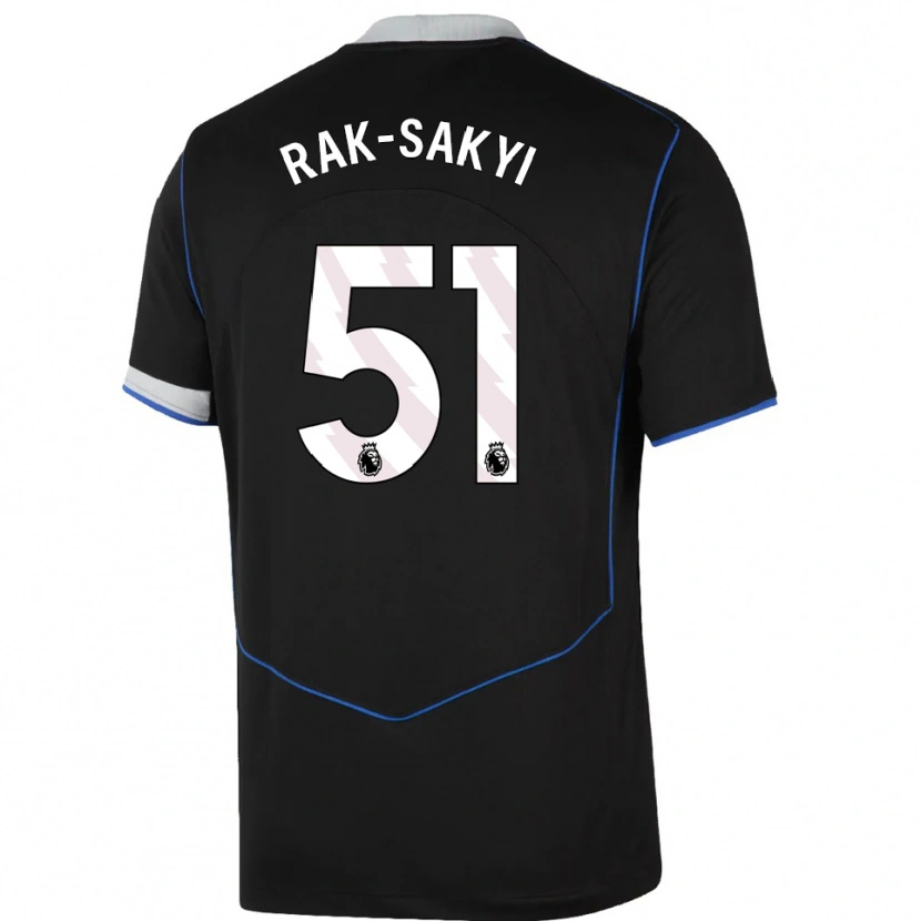 Danxen Dames Sam Rak-Sakyi #51 Zwart Blauw Zilver Thuisshirt Derde Tenue 2025/26 T-Shirt