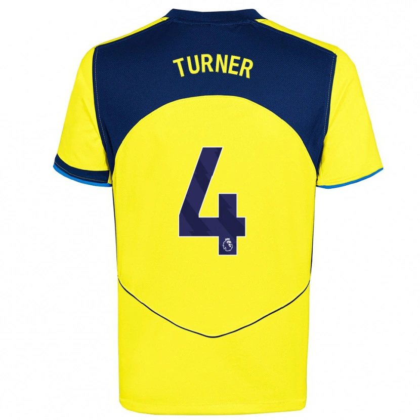 Danxen Dames Amy Turner #4 Geel Marineblauw Thuisshirt Derde Tenue 2025/26 T-Shirt