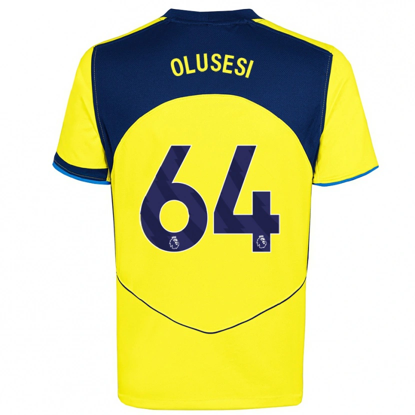 Danxen Dames Callum Olusesi #64 Geel Marineblauw Thuisshirt Derde Tenue 2025/26 T-Shirt