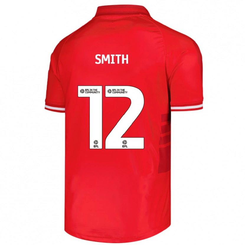 Danxen Kinderen Jackson Smith #12 Rood Wit Thuisshirt Thuistenue 2025/26 T-Shirt