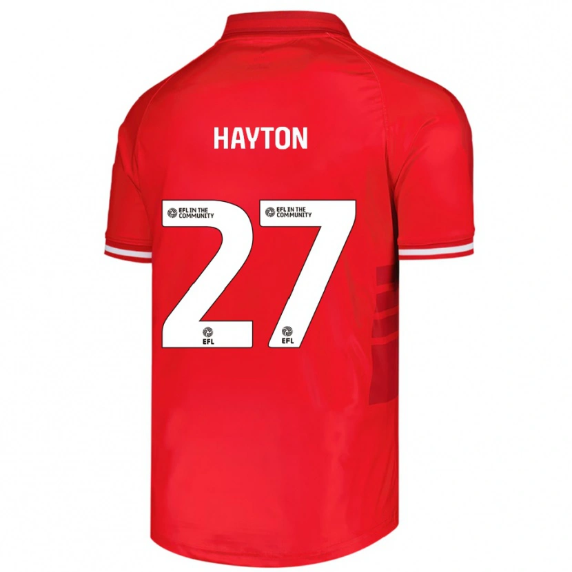 Danxen Kinderen Adam Hayton #27 Rood Wit Thuisshirt Thuistenue 2025/26 T-Shirt