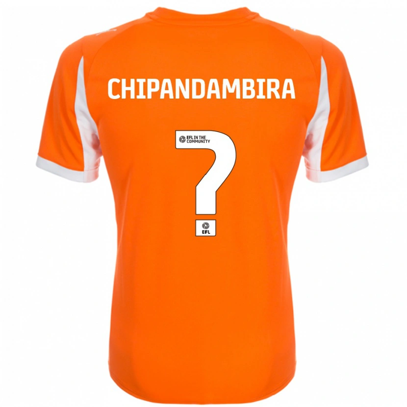 Danxen Kinderen Tafadzwa Chipandambira #0 Oranje Wit Thuisshirt Thuistenue 2025/26 T-Shirt