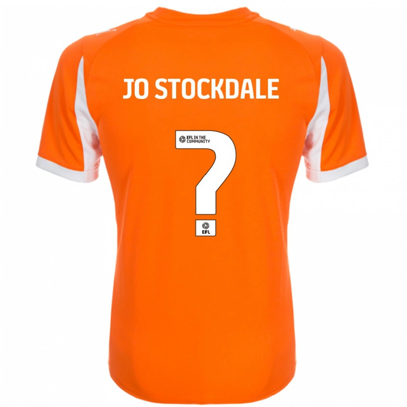 Danxen Kinderen Elly Jo Stockdale #0 Oranje Wit Thuisshirt Thuistenue 2025/26 T-Shirt