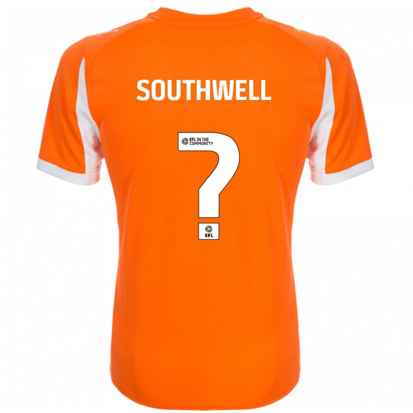 Danxen Kinderen Olivia Southwell #0 Oranje Wit Thuisshirt Thuistenue 2025/26 T-Shirt